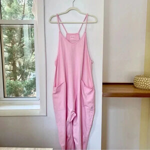 New Free People Movement Hot Shot Onesie in Pink